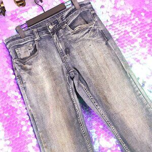 MED WASH JEANS 30x30 Flypaper Blue *FLAWED* Stretch Denim Casual Acid Y2K Summer